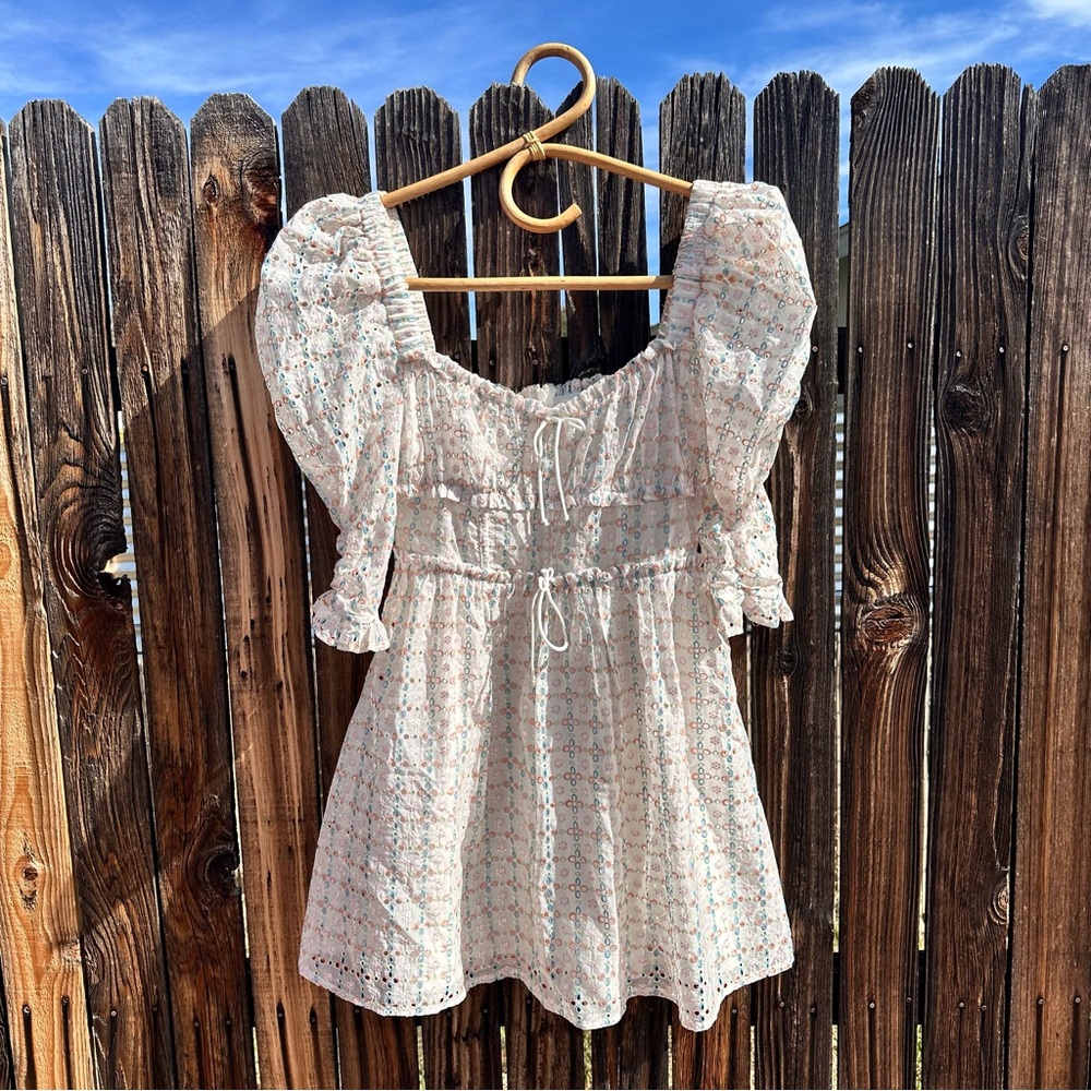 Puff Sleeve Mini Dress